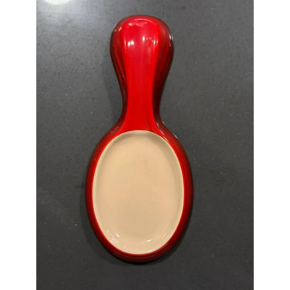 Le Creuset Spoon Rest Red Ombré Cerise Kitchen Utensils Colorful Classic - Picture 9 of 9